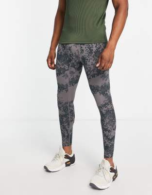 Nike Pro Training tights in all over camo print