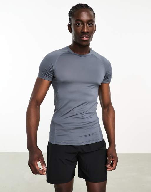 HIIT base layer t-shirt in charcoal