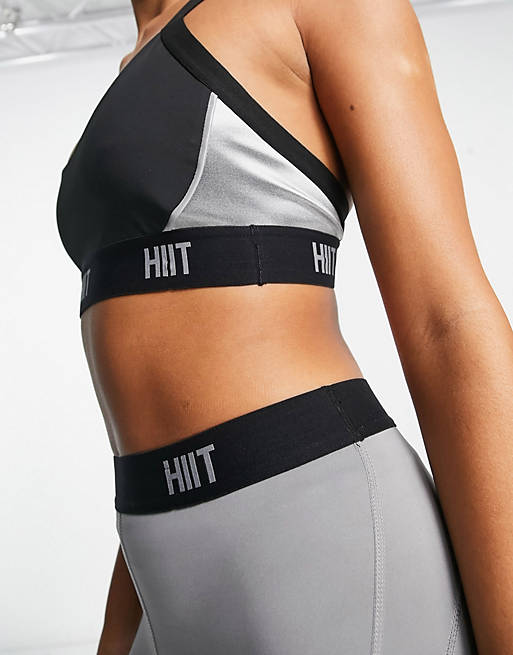 HIIT bra with branded tape