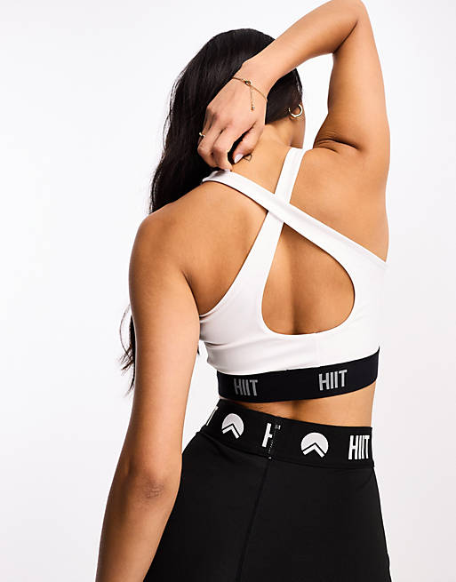 HIIT bra with branded tape