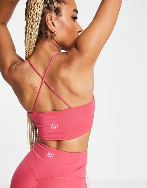 Hiit Womens Melissa Seamless Ombre Bralet In Grey And Pink – Sale