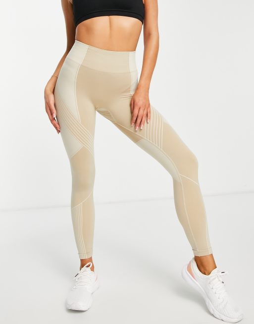 HIIT colour-block legging in neutral