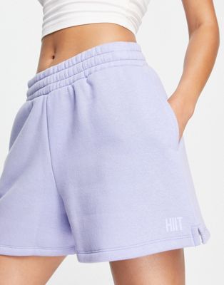 HIIT dolphin sweat short in lavender-Purple