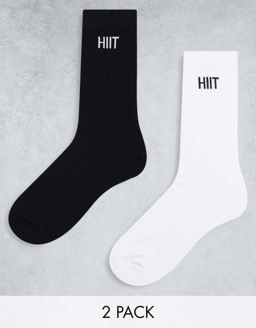 HIIT – Flerfärgade träningsstrumpor, 2-pack