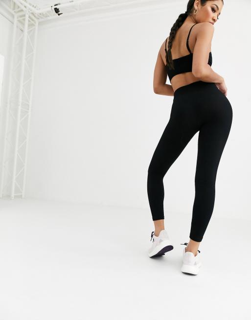 HIIT - Geribbelde naadloze legging in zwart, 2 van 4