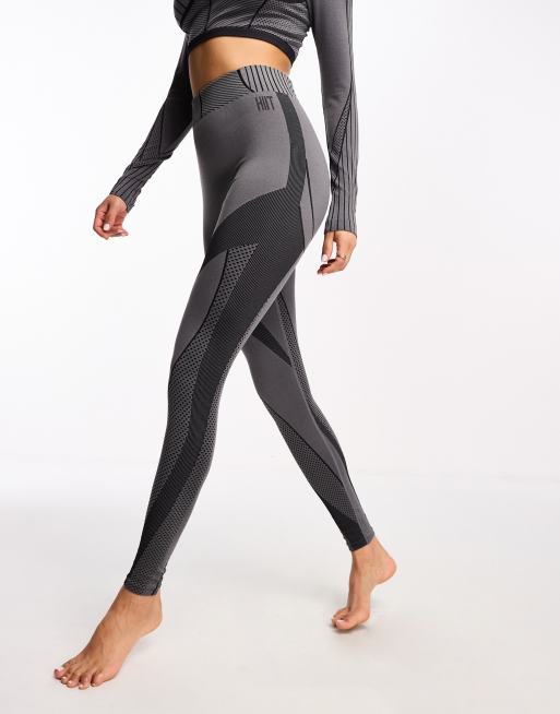 High-Waisted Seamless Rib Leggings