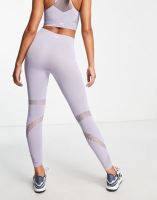 HIIT legging with mesh in heather