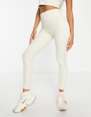 HIIT signature cotton leggings in stone