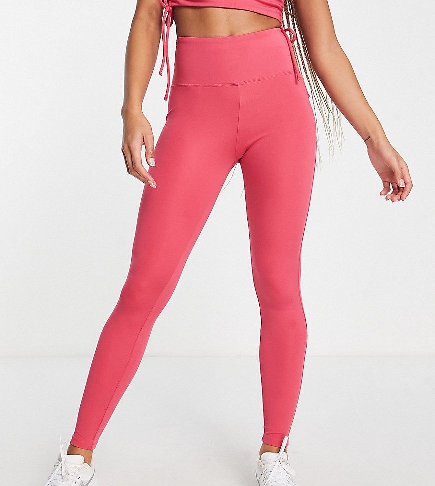 HIIT legging with ruched detail in pink