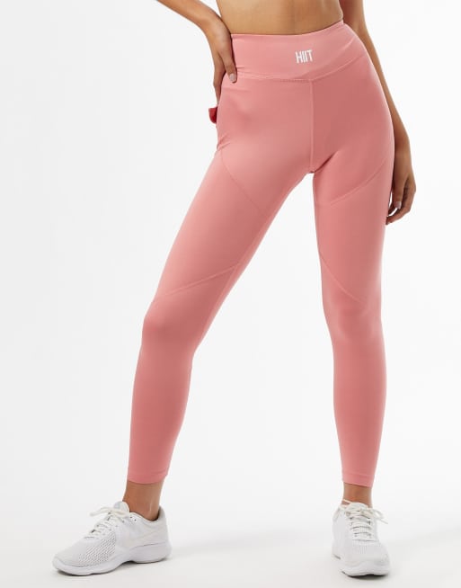 HIIT – Leggings mit Rüschendetail in Rosa