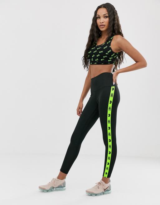 Black and 2025 neon leggings