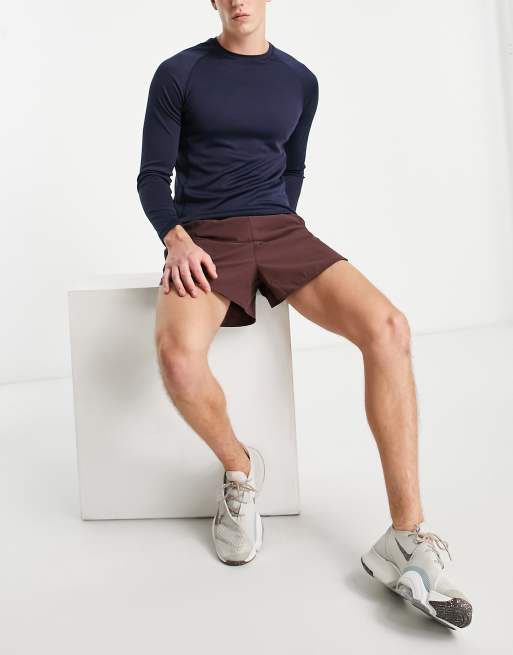 HIIT long sleeve training t-shirt in navy gloss, 4 of 4