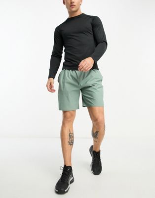HIIT Essential Seamless Rib booty shorts long sleeve T-shirt bra