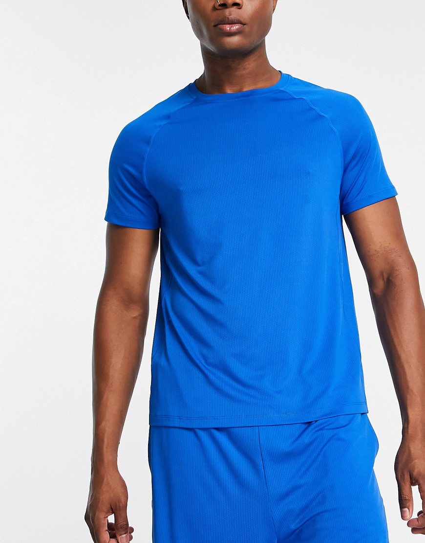 HIIT mesh training t-shirt in blue