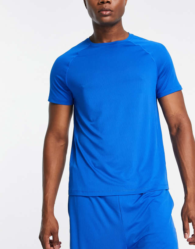 HIIT - mesh training t-shirt in blue