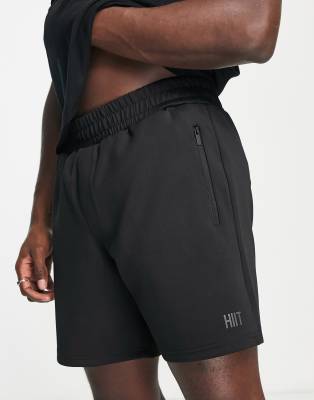HIIT HIIT mid length short in tricot in black