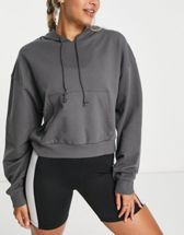 ASOS 4505 Icon training hoodie in loopback jersey co ord-Black