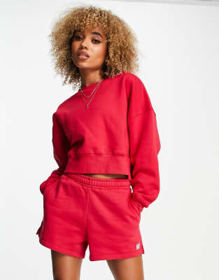 HIIT - Oversize-Sweatshirt in Himbeerrot-Rosa