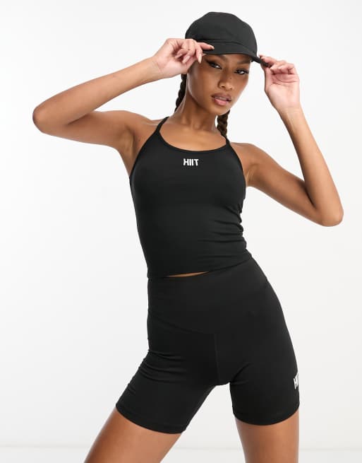 HIIT peached 5 inch shorts in black