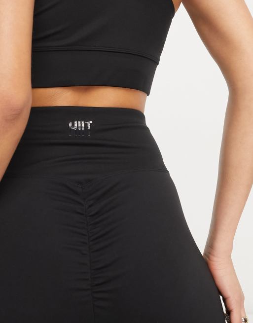 HIIT peached high waist leggings with booty ruching