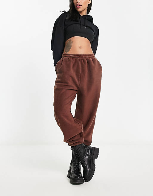HIIT relaxed fit trackies in borg in brown