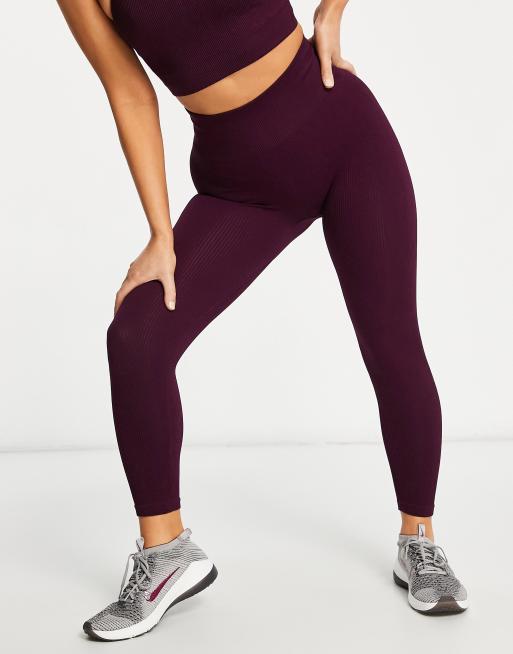 HIIT seamless rib leggings in mink animal jacquard - ShopStyle