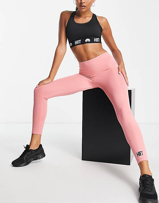 HIIT ruched leggings in pink