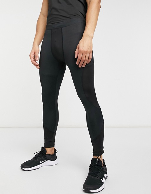 HIIT Running mesh pocket leggings in black