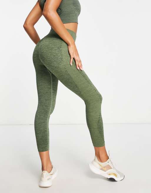 HIIT seamless legging in khaki marl