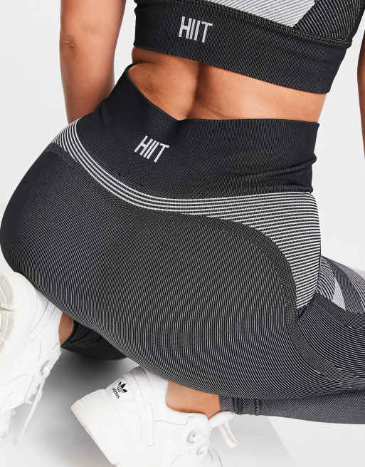 HIIT legging with mesh cut outs in acid