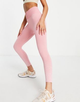 HIIT seamless leggings in pink fade - ASOS Price Checker