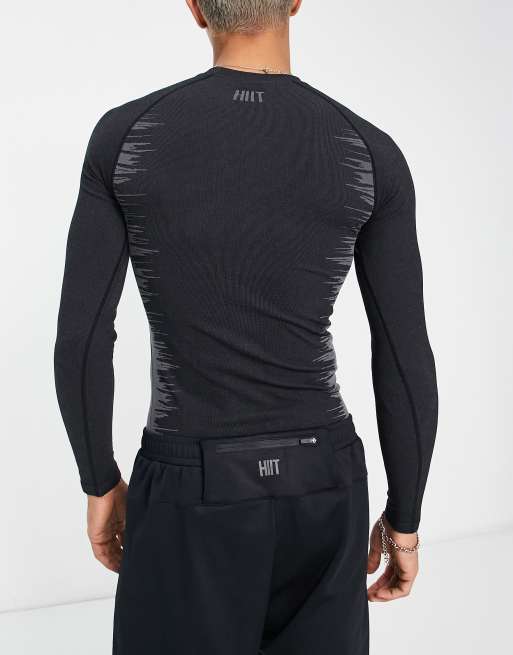 HIIT seamless long sleeve top in grey