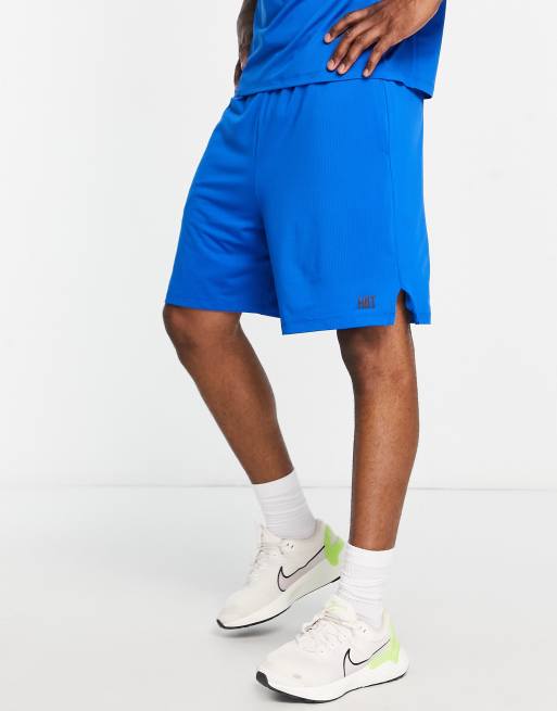 HIIT - Short met lange pasvorm in blauw