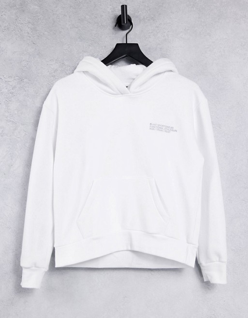 HIIT signature hoodie in white