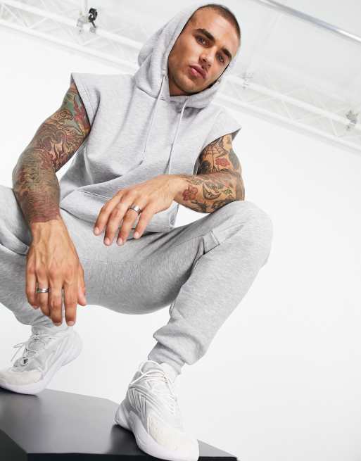 Sweat gris 2025 sans capuche