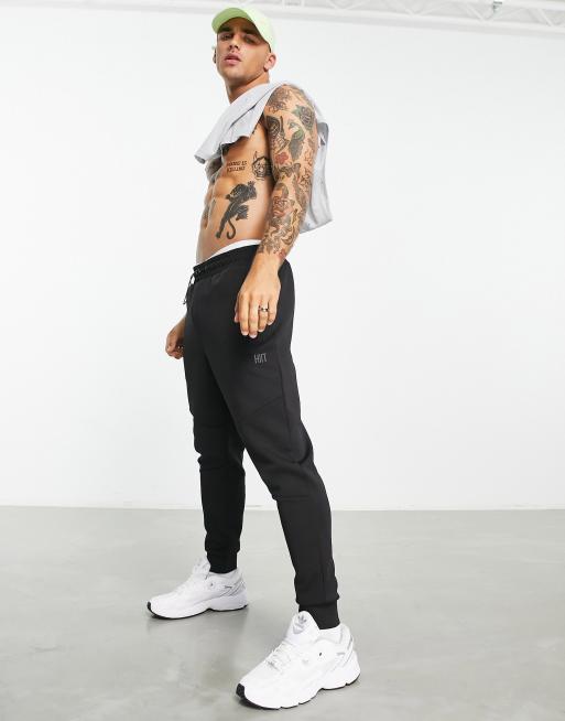 HIIT slim fit jogger in tricot in black