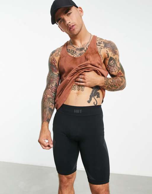 HIIT – Svarta leggingsshorts för träning i seamless-design
