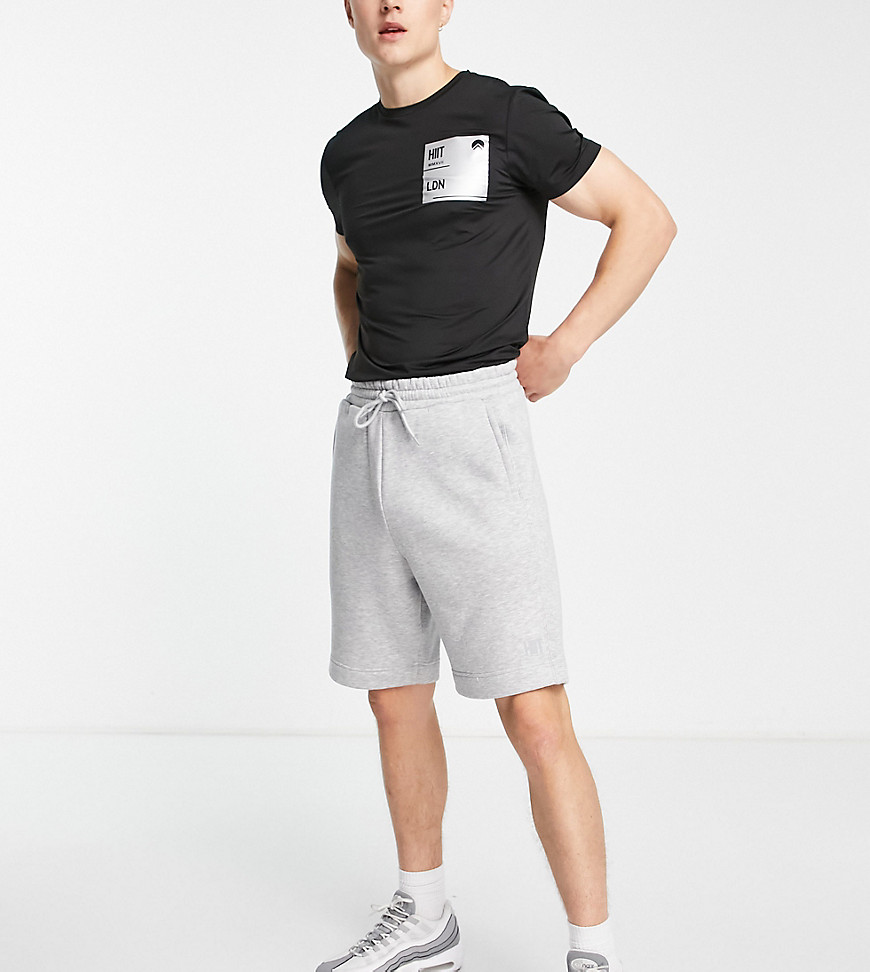 HIIT sweat short in washed charcoal-Gray