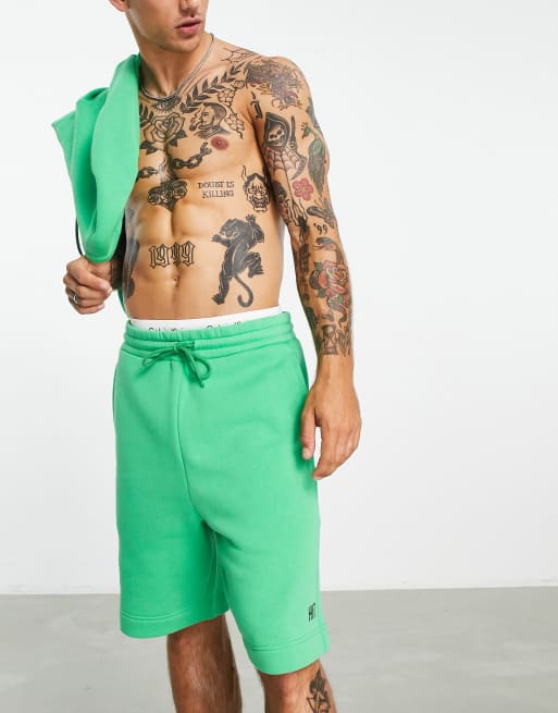 Lime green best sale sweat shorts