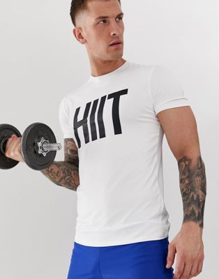 HIIT - T-shirt met logo in wit