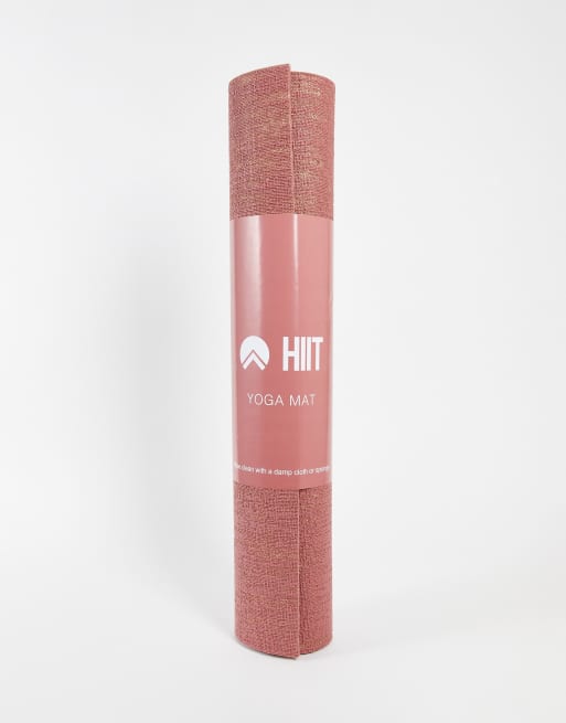 HIIT - Tappetino da yoga color corallo con lino 