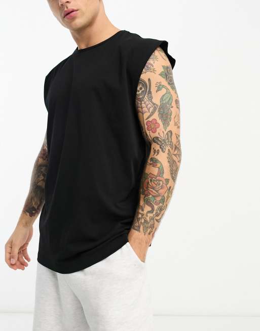 HIIT - Top senza maniche oversize color nero