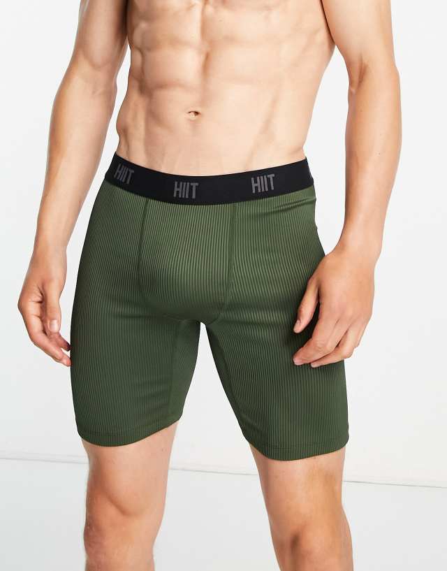 HIIT training legging short in khaki