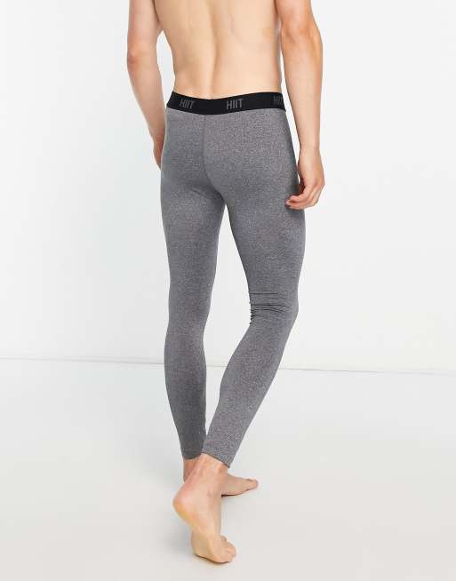 HIIT training leggings in black marl, 2 of 4