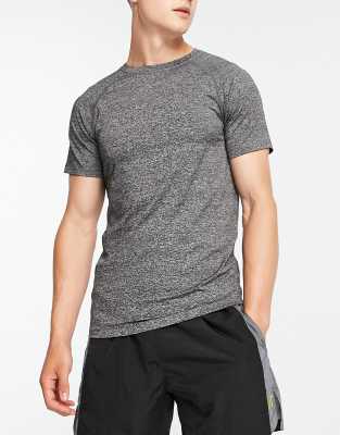 HIIT HIIT training t-shirt in black marl