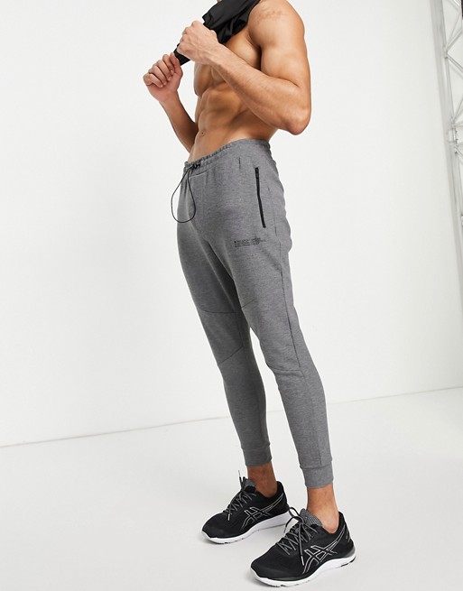 HIIT Training tech joggers in charcoal