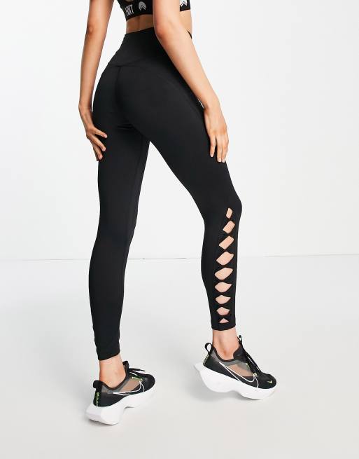 CROSS LEGGING in BLACK