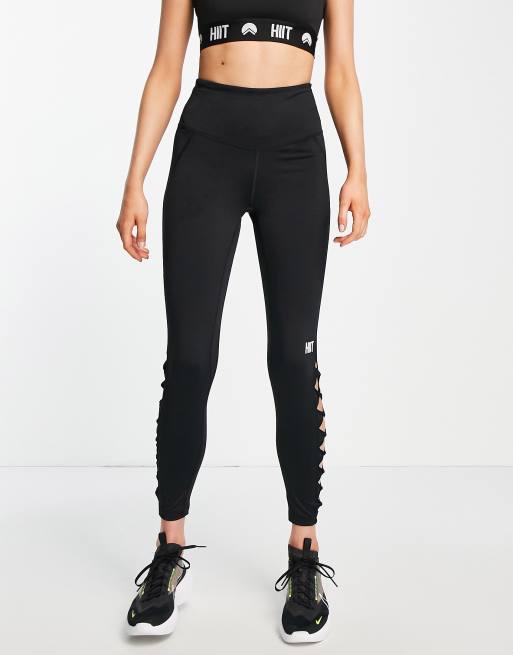 HIIT twist back legging in black