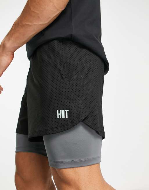 HIIT two in one mesh short in multi