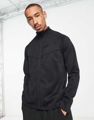 HIIT zip through track jacket in tricot in black - ASOS Price Checker